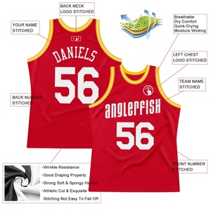 Camiseta de Baloncesto Roja Personalizada sin Mangas con Cuello Redondo y Malla, Nombre del Equipo y Número, Ropa Deportiva para Entrenamiento Juvenil - Product Image 2