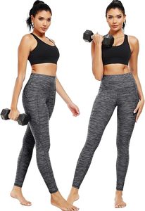 Leggings de sport taille haute pour femme, à coutures, séchage rapide, compression, pour la gym, le fitness, le jogging, grande taille, imprimé yoga - Product Image 2