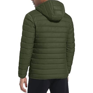 Factory Direct Unisex Hooded Puffer Jacket 100% Cotton Lightweight Warm Fabric Insulated Winter <b>Coat</b> Outdoor Activities - Product Image 2