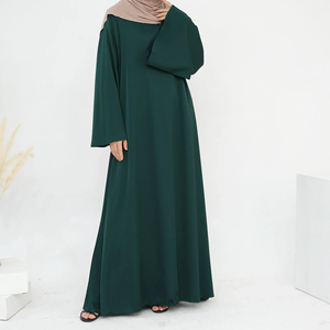 Modest Abaya Eid Ramadan Dubai Women Muslim Satin Dress Turkish <b>Kaftan</b> Abayas Islamic Clothing Caftan Ramadan Moroccan Djellaba - Product Image 1
