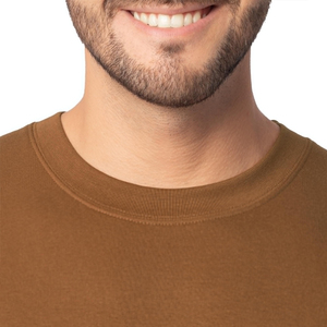เสื้อสเวตเชิ้ตคอกลมสีน้ำตาลทรงปกติสำหรับผู้ชาย สไตล์ใหม่มาแรง ทันสมัย ผ้าถักสีพื้น แขนยาว ลำลอง รุ่นปี 2026 - Product Image 2