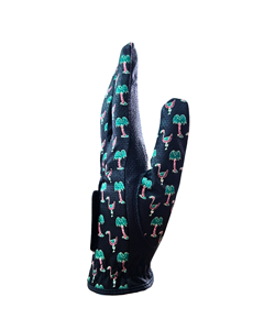 Gants de golf en cuir PU de qualité supérieure avec logo personnalisé, respirants, antidérapants, protection UV, sangle de poignet réglable avec boucle auto-agrippante - Product Image 3