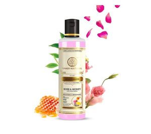 Lotion hydratante naturelle Khadi à la rose et au miel, pour une peau lisse et éclatante. Formule unique non collante, garde la peau hydratée. - Product Image 1