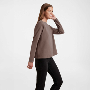 Casual Fashion <b>Top</b> Suitable For Daily Wear Travel Comfortable Women <b>Long</b> <b>Sleeve</b> T Shirt Premium Cotton Material Soft Breathable - Product Image 5