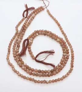 Natural Chocolate Moonstone Plain Round Beads 4.5-5MM Moonstone Round Beads Moonstone Smooth Beads For Jewelry Making Wholesale - Product Image 3