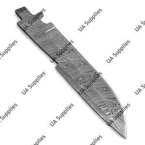 Couteaux tactiques vierges à lame fixe en acier Damas de haute qualité, faits à la main, pleine longueur de lame, pour le camping, la chasse et la survie, support OEM ODM - Product Image 4