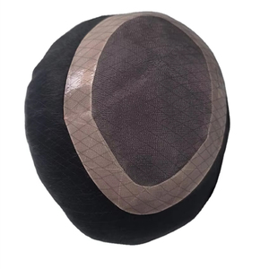 Human Hair Mono Base Toupee Bonnet <b>Wig</b> for <b>Men</b> with Bangladesh Hair Patches and Taz Hair - Product Image 1