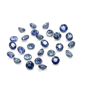 Saphirs bleus naturels non traités, ronds calibrés de 3,5 mm, pierres précieuses de saphir bleu naturel facettées pour la création de bijoux - Product Image 3