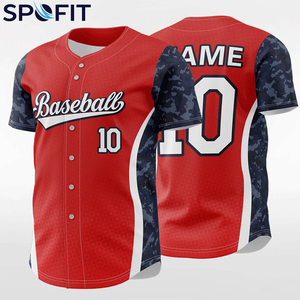 Premium Quality Custom Men’s Printed <b>Baseball</b> Jersey 100% Polyester Plain Short Sleeve Sports Jersey OEM Service - Product Image 3