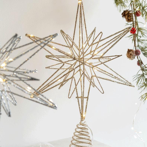 Adornos Navideños de Lujo en Forma de Estrella, Iluminados, con Colgantes Decorativos Multipuntas, en Oferta - Product Image 4