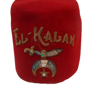 Sombreros Fez Masónicos de Tela de Alta Calidad con Diseño Clásico y Acabado Elegante para Eventos Formales y Uso Tradicional - Product Image 6