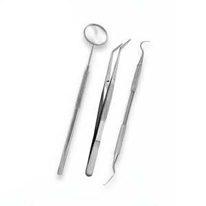 ชุดอุปกรณ์ตรวจวินิจฉัยทางทันตกรรมพื้นฐาน 5 ชิ้น ประกอบด้วยกระจกตรวจฟัน หัววัด และเครื่องมือสำรวจช่องปาก ทำจากสแตนเลส - Product Image 2