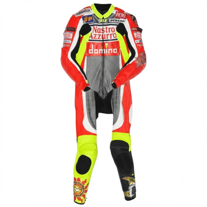 Traje de Carreras MotoCP Personalizado para Hombre, Traje de Cuero de Una Pieza Premium para Pista con Deslizadores, Mono/Traje OEM con Protección CE - Product Image 1