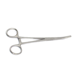 Pinces chirurgicales hémostatiques en acier inoxydable de haute qualité, courbées/droites, avec système de verrouillage à cliquet, 5 pouces - Product Image 5