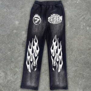 Conjunto Deportivo de Sudadera con Capucha y Pantalones Jogger para Hombre, Lavado Ácido, Logotipo Personalizado, Ropa Urbana Vintage, Proveedor OEM - Product Image 5