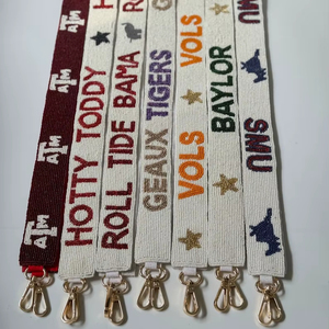 Gameday <b>Beaded</b> Purse Straps <b>Beaded</b> Bag StrapsBeaded Purse strap Gift purse straps College purse straps - Product Image 1