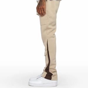 2026 Hot Sale High Waist Casual Wear Flared <b>Trousers</b> Oversized Men Jogger Baggy Wide Leg <b>Drawstring</b> Waist Flared Pants For Boys - Product Image 4