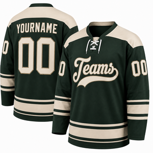 Maillot de hockey sur glace personnalisé, pull de hockey d'équipe personnalisé, uniforme de sport à manches longues, pull rayé avec nom et numéro personnalisés - Product Image 4