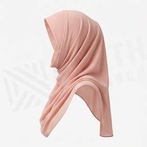 Hiyab de Chifón de Color Sólido para Mujer, Transpirable, para Uso Diario, Pañuelo Islámico - Product Image 3