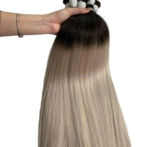 ผมต่อแบบ Remy สำหรับต่อผมมนุษย์ย้อมสีผมแบบ Remy จากแหล่งบริสุทธิ์สูง - Product Image 5