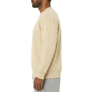 Sweat-shirt à col rond pour homme de qualité supérieure, 100% coton tricoté, coupe classique, couleur unie, pull décontracté, vêtement d'automne - Product Image 3