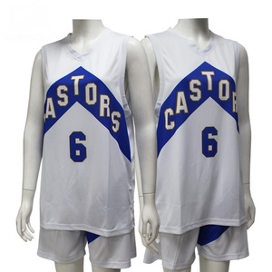 Ensemble de maillots de basket-ball pour hommes adultes de haute qualité, imprimé pour équipe/club, 100 % polyester, séchage rapide, sans manches, design personnalisé - Product Image 2