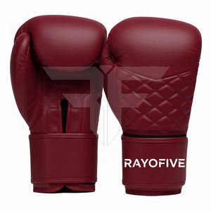 Gants de boxe en cuir de qualité supérieure avec évacuation de l'humidité et fermeture auto-agrippante pour l'entraînement de frappe et les arts martiaux - Product Image 4