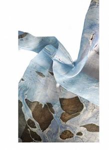 Handcrafted Marble Print Silk Bandana 50x50cm Abstract Swirl Square <b>Scarf</b> At Best Price From India Supplier <b>Scarf</b> - Product Image 4