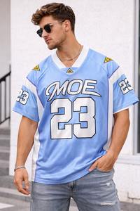 เสื้ออเมริกันฟุตบอลสั่งทำขายส่งคุณภาพสูง เสื้อผ้าสตรีทแวร์ผู้ชายสไตล์ Y2K เสื้อกีฬาโพลีเอสเตอร์ลำลอง ผู้ผลิตและจำหน่าย - Product Image 3