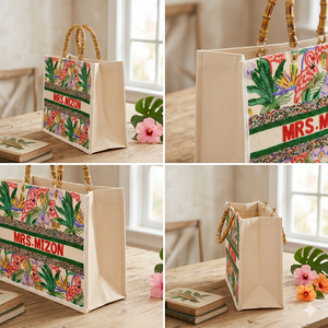 Boho Embroidered Canvas Tote Bag Large Capacity Women <b>Handbag</b> <b>Sequined</b> Beaded Shoulder Crossbody Bag for Daily Travel - Product Image 5