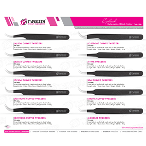 Pinzas Antideslizantes con Punta de Fibra de Alta Densidad para Extensiones de Pestañas, Herramientas de Belleza Profesionales de Precisión, Pinzas de Acero Inoxidable - Product Image 6
