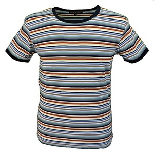 Colección de Verano para Hombre, Camiseta de Manga Corta 100% Algodón Orgánico, Corte Regular, Cuello Redondo, Diseño Ecológico a Rayas, Transpirable, Diseño OEM - Product Image 1