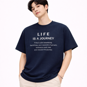 T-shirt unisexe en coton tricoté 100% 220g, coupe oversize, écologique, respirant, séchage rapide, anti-boulochage, style streetwear décontracté, sérigraphié - Product Image 1