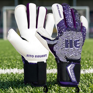 Gants de gardien de but professionnels personnalisés avec impression, support OEM pour l'entraînement au football et au soccer, paume en latex épais - Product Image 2