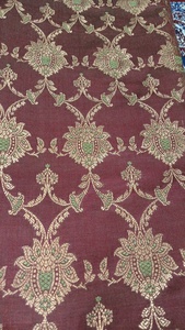 Tissu d'ameublement jacquard floral métallisé pour canapé, tissé - Product Image 5