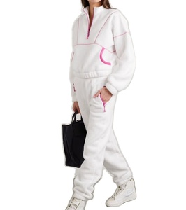 Survêtements pour femmes avec étiquette de logo personnalisé 100% Survêtements élégants en molleton de coton Ensembles de survêtements Streetwear pour femmes 2026 - Product Image 2