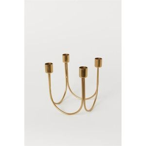 En gros Candelabre moderne en métal doré à 9 bras pour bougies chauffe-plat, Centre de table géométrique de luxe pour mariage, fête et décoration intérieure - Product Image 4