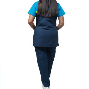 Custom Color Plain Men New Arrival Nursing Wear Heavyweight Multi Pockets Factory Price Fashionable <b>Scrub</b> Suits - Product Image 5