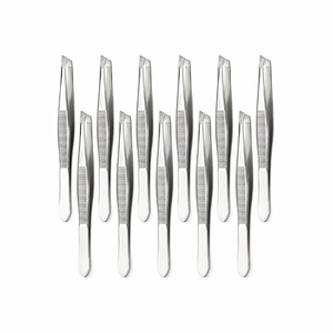 MANAN INSTRUMENTS Applicateur de faux cils en acier inoxydable à pointe fine, antidérapant, rayé, style moderne, durable pour sourcils et barbe - Product Image 6