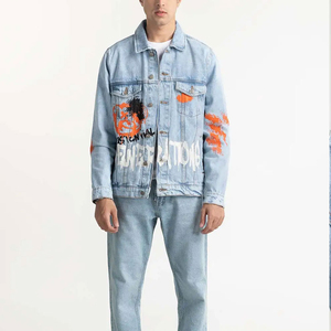 100% Cotton <b>Denim</b> <b>Jackets</b> <b>Men</b> Casual Solid Color Pocket <b>Jacket</b> for <b>Men</b> Style High Quality Clothing <b>Denim</b> <b>Men's</b> <b>Jackets</b> - Product Image 1