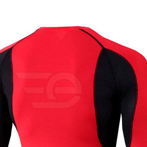 Men Rash Guards Breathable Eco-Friendly Quick Dry Long Sleeve Surf Training <b>Compression</b> Athletic Fitness Lightweight Performance - Product Image 4
