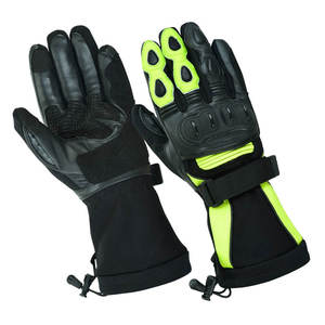 Guantes de Motocicleta con Logotipo Personalizado, de Cuero Genuino, con Pantalla Táctil, Fibra de Carbono, para Conducción, Protección Premium para Carreras y Actividades al Aire Libre - Product Image 1