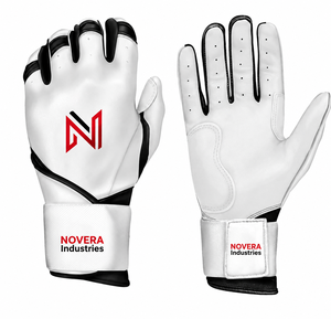 NOVERA INDUSTRIES 2026 Custom Logo Professional Leather <b>Baseball</b> Batting <b>Gloves</b> Right/Left Hand Training OEM ODM Private Label - Product Image 2