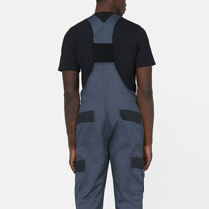 Nuevos pantalones de peto sencillos con logotipo personalizado y uniforme de trabajo para hombre, con bolsillos, cómodos e impermeables. - Product Image 3