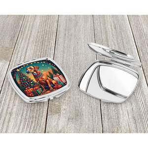 Rhodesian Ridgeback Christmas <b>Compact</b> Travel Makeup <b>Mirror</b> Pocket Folding Handheld for Women and Girls Decorative Gift - Product Image 3