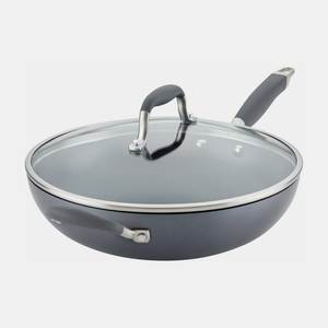 Poêle à frire antiadhésive professionnelle avec design à paroi profonde pour la friture, la sautée et la cuisson à la vapeur - Product Image 3
