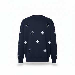เสื้อสเวตเชิ้ตสตรีทแวร์แบบกำหนดเอง ผ้าฟลีซ 100% คอตตอน 300 กรัม ระบายอากาศได้ดี รับผลิตแบบ OEM จำนวนมาก คุณภาพสูง เสื้อผ้าสำหรับทุกเพศทุกวัย - Product Image 2