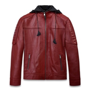 2026 OEM Top Selling Men's <b>Sheepskin</b> Leather Collar <b>Jacket</b> 100% High Quality Wholesale Low MOQ <b>Jackets</b> For Men - Product Image 1