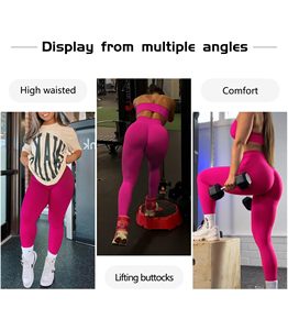 Leggings for Women Scrunch Butt Lifting <b>Tummy</b> <b>Control</b> High Waisted Solid Sports Workout Gym Running Compression Tight Yoga Pant - Product Image 6