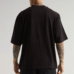 เสื้อยืดทรงบ็อกซี่ฟิต ผ้าคอตตอน 100% / ใยไผ่ น้ำหนัก 230 กรัม ขายส่งจำนวนมาก เสื้อผ้าสตรีทแวร์หนานุ่มสำหรับผู้ชาย แบรนด์แคนาดา - Product Image 2